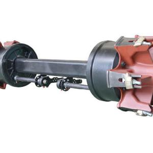 20-Ton Heavy Duty Front Drive Axle for Mining and Construction Dump Trucks - Forged I-Beam Design with Hub Reduction